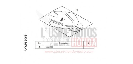 KIT,TANK PAD CB500FAN de 2022